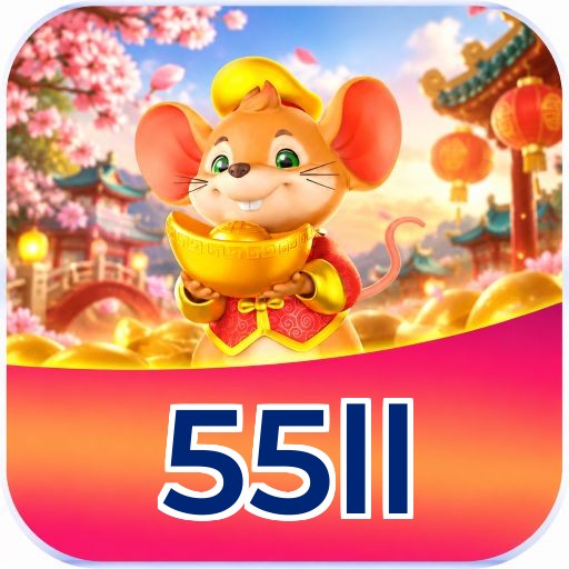 Interface da plataforma 55ll mostrando slots populares e bônus de boas-vindas